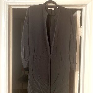 Vince silk drawstring waist dress with pockets